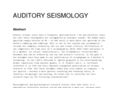 auditory-seismology.org