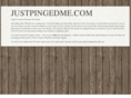justpingedme.com