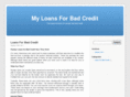 myloansforbadcredit.com