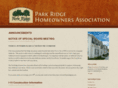 parkridgehoa.net