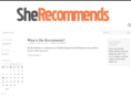 sherecommends.com