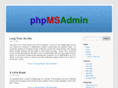 phpmsadmin.org