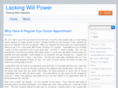 lackingwillpower.com