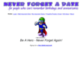 neverforgetadate.com