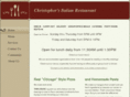 christophersitalianrestaurant.com