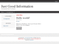 justgoodinformation.com