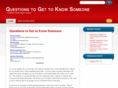 questionstogettoknowsomeone.com