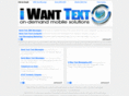 iwanttext.com