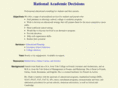 rationalacademicdecisions.com