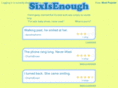 sixisenough.com