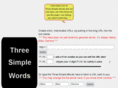 threesimplewords.com