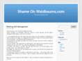 shameonwaldbaums.com