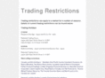 tradingrestrictions.com