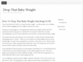 dropthatbabyweight.com