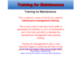 training-for-maintenance.com