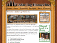 cedarloghomesinc.com