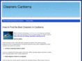 cleanerscanberra.com