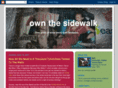 ownthesidewalk.com