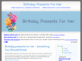 birthdaypresentsforher.net