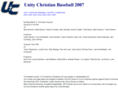unitybaseball.com