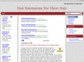 hairextensionsforshorthair.net