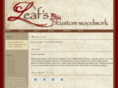 leafscustomwoodwork.com