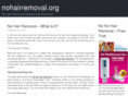 nohairremoval.org