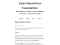 dearmacarthurfoundation.com