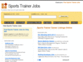 sportstrainerjobs.com
