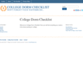 collegedormchecklist.com