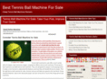 tennisballmachineforsale.com