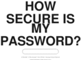 howsecureismypassword.net