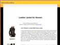 leatherjacketforwomen.com