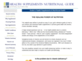 healthsupplementsnutritionalguide.com