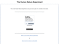 humannatureexperiment.com