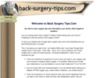 back-surgery-tips.com