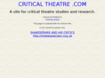 criticaltheatre.com