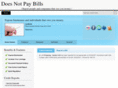 doesnotpaybills.com