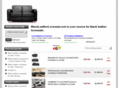 blackleatherloveseat.com