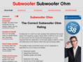 subwooferohm.com