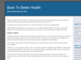 backtobetterhealth.com