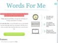 wordsfor.me