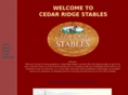 cedaridgestables.com