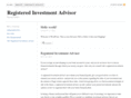 registeredinvestmentadvisor.org