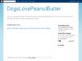 dogslovepeanutbutter.com