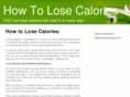 howtolosecalories.com