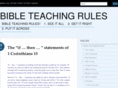 bibleteachingrules.com