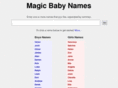 magicbabynames.org