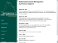mathematicalassetmanagement.com