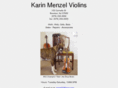 karinmenzelviolins.com